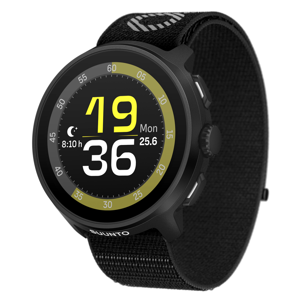 Health & Wellness Stores - SUUNTO Run スポーツウォッチ 1.32インチ AMOLED タッチスクリーン、クラウンボタン付き、12日間のバッテリー寿命、手首の心拍数、睡眠、健康追跡