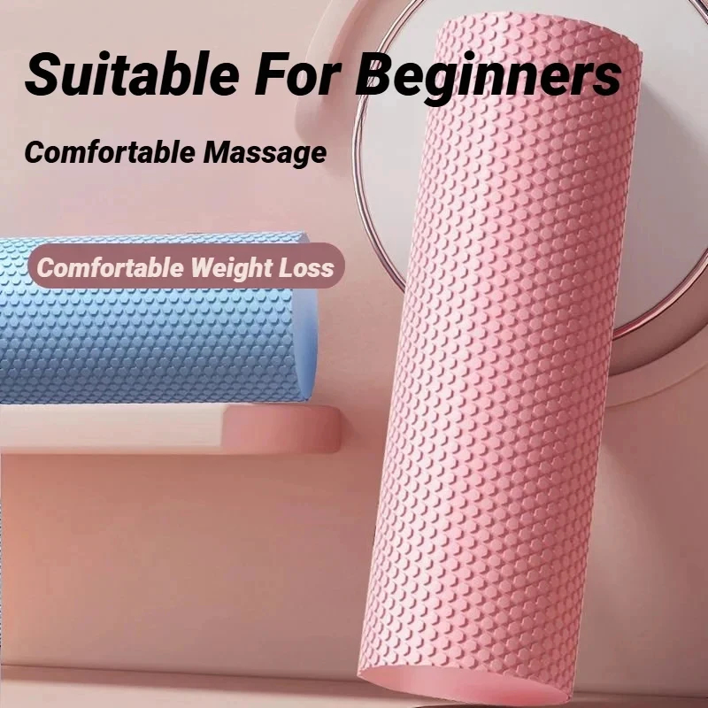 Vibrating Foam Roller - 六角形のEVAフォームヨガローラー、10cm×30cmのマッサージフォームローラー、ピラティス、ホームフィットネス、ワークアウト用