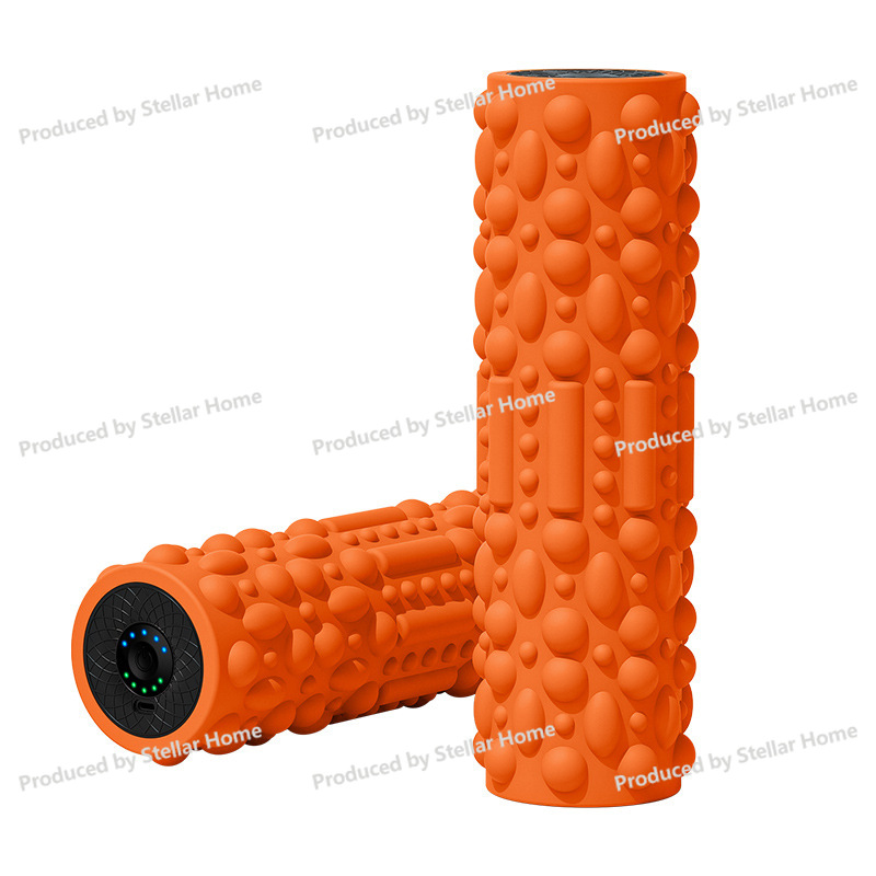 Vibrating Foam Roller - 新入荷 電動フォームローラー、人気の電動ヨガローラー、筋肉リラックス、美脚用振動ローラーマッサージスティック