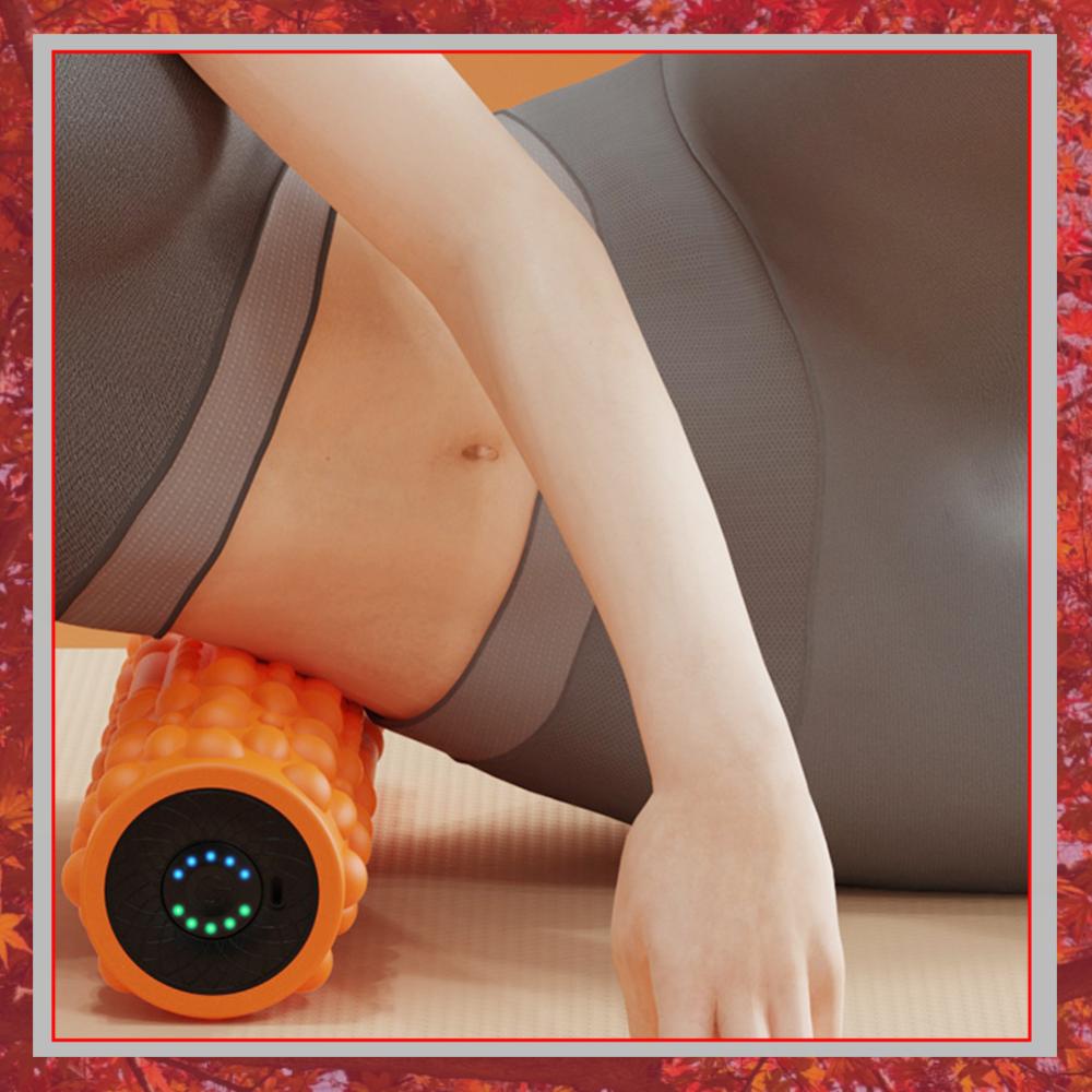 Vibrating Foam Roller - 電動振動フォームローラーヨガコラム充電式マッサージコラム5モードエクササイズローラーヨガピラティス用