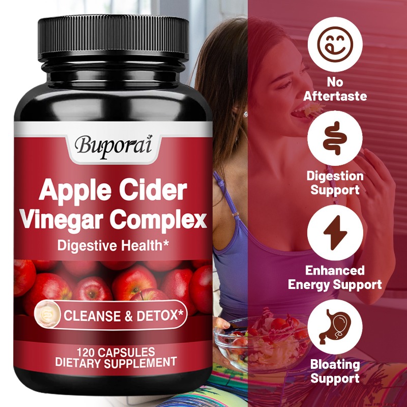 Health Wellness Vitality - アップルサイダービネガー - 活力と健康状態を維持し、免疫の健康を促進し、膨満感を軽減し、消化の健康と吸収を促進します。