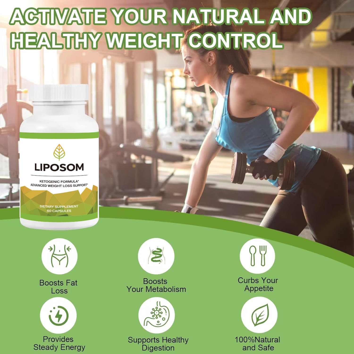 リポゼムカプセル 60個 - 消化の健康、食欲抑制、エネルギ - Health Wellness Vitality のレビューと価格