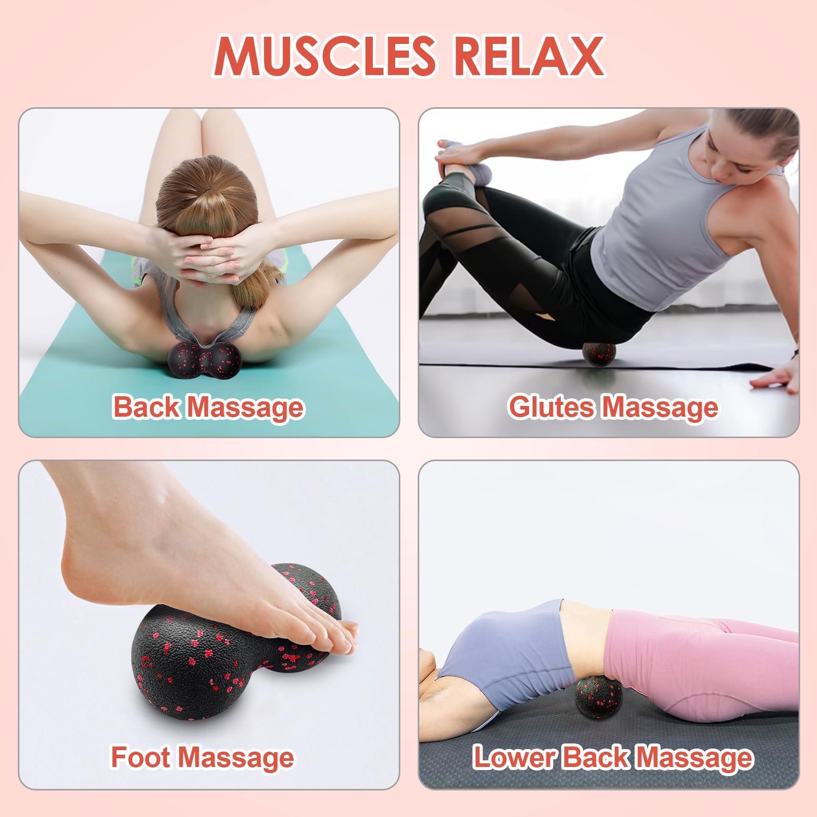 中空ヨガローラーマッサージピーナッツボールセット EPP フ - Vibrating Foam Roller のレビューと価格