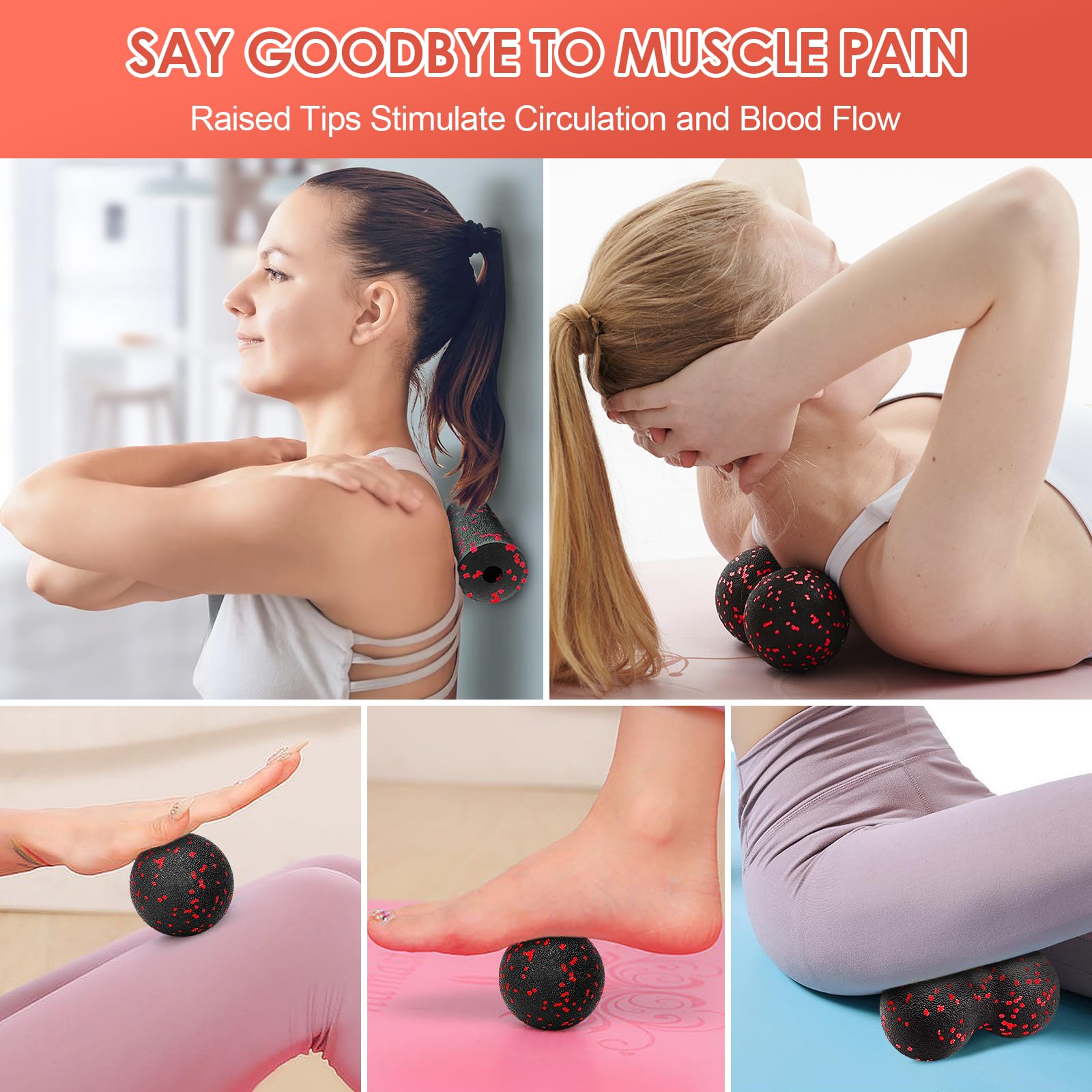 中空ヨガローラーマッサージピーナッツボールセット EPP フ - Vibrating Foam Roller のレビューと価格