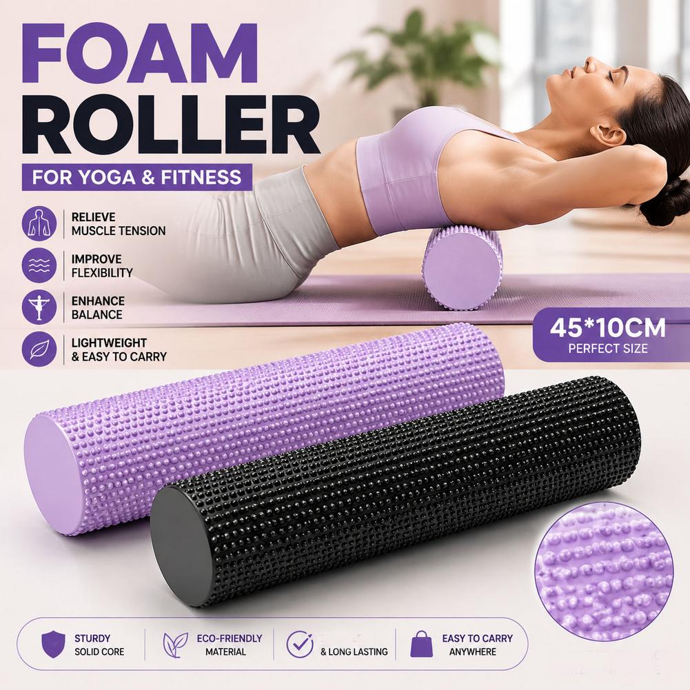 ヨガフォームローラー EVA 高密度ヨガコラムローラー ピラ - Vibrating Foam Roller のレビューと価格