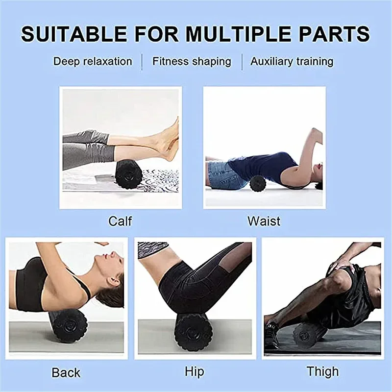 振動付き電動ヨガマッサージフォームマッサージャー,4スピード - Vibrating Foam Roller のレビューと価格