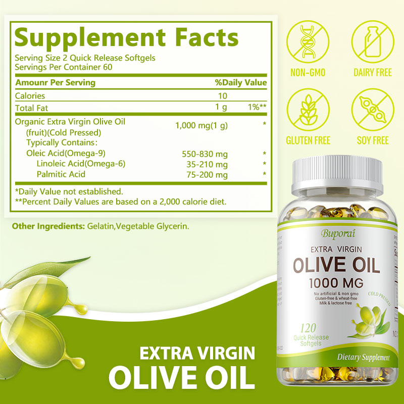 オリーブオイルソフトジェル1000mg - 細胞の修復を促進 - Health Wellness Vitality のレビューと価格